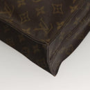 LOUIS VUITTON Monogram Sac Plat Hand Bag M51140 LV Auth 133062-16
