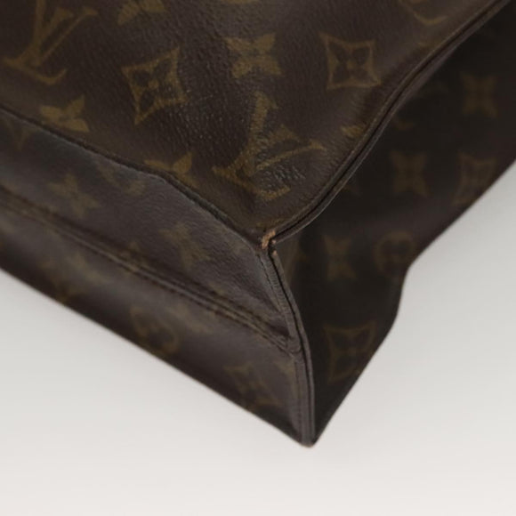 LOUIS VUITTON Monogram Sac Plat Hand Bag M51140 LV Auth 133062
