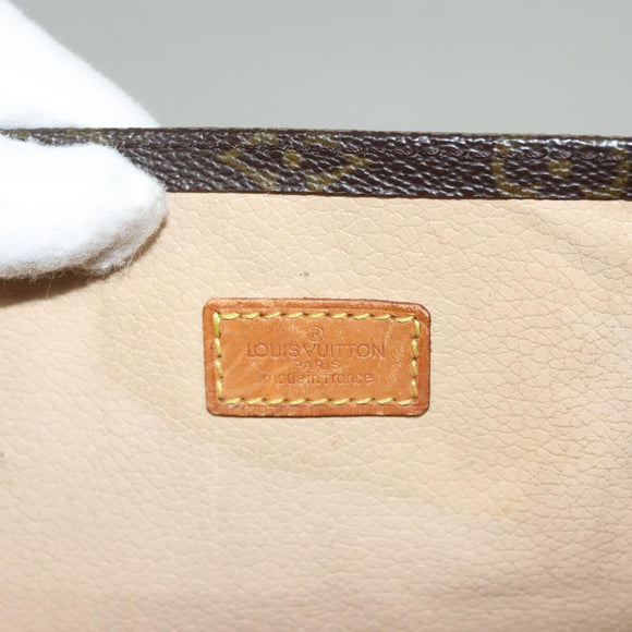 LOUIS VUITTON Monogram Sac Plat Hand Bag M51140 LV Auth 133062