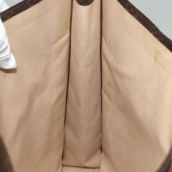 LOUIS VUITTON Monogram Sac Plat Hand Bag M51140 LV Auth 133062