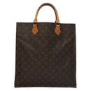 LOUIS VUITTON Monogram Sac Plat Hand Bag M51140 LV Auth 133062-13