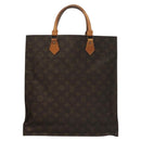 LOUIS VUITTON Monogram Sac Plat Hand Bag M51140 LV Auth 133062-2