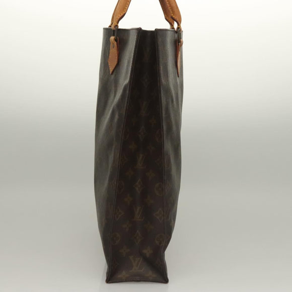 LOUIS VUITTON Monogram Sac Plat Hand Bag M51140 LV Auth 133062