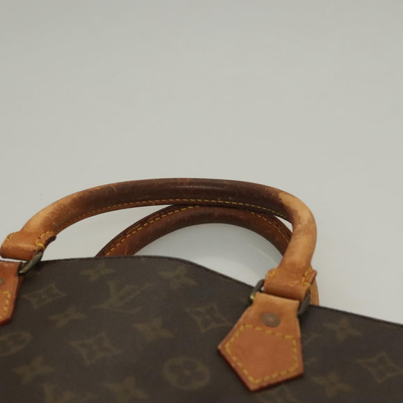 LOUIS VUITTON Monogram Sac Plat Hand Bag M51140 LV Auth 133062