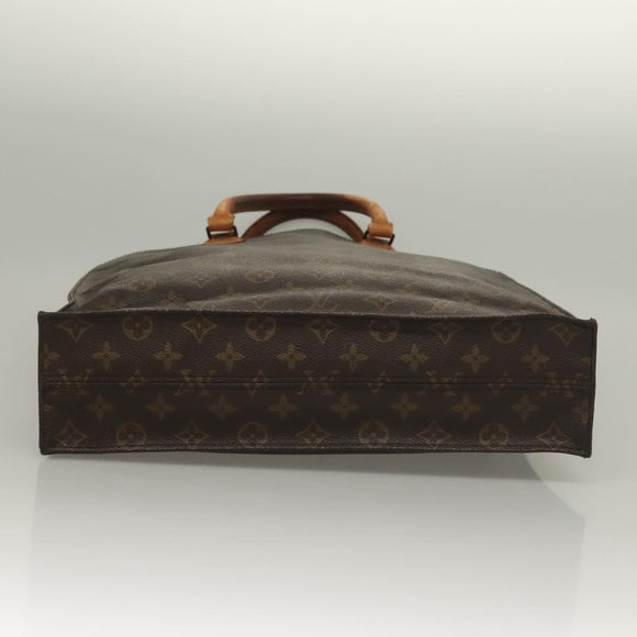 LOUIS VUITTON Monogram Sac Plat Hand Bag M51140 LV Auth 133062