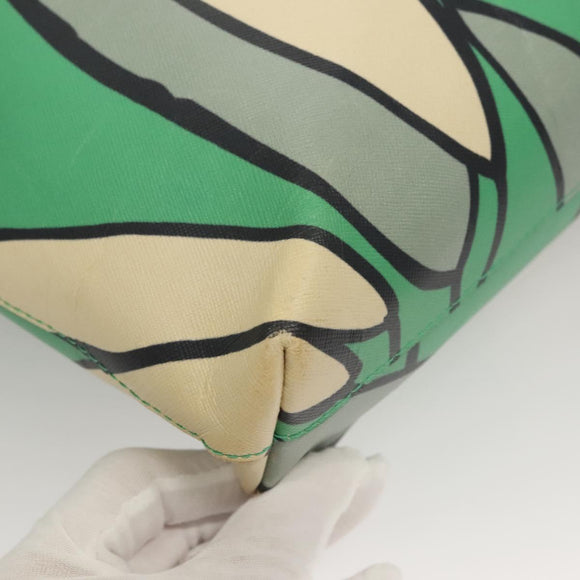 MARNI Tote Bag Leather Green Auth 133065