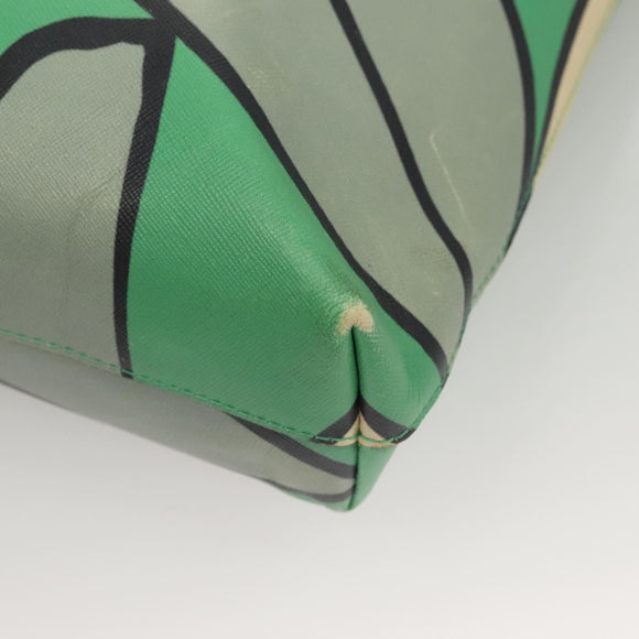 MARNI Tote Bag Leather Green Auth 133065