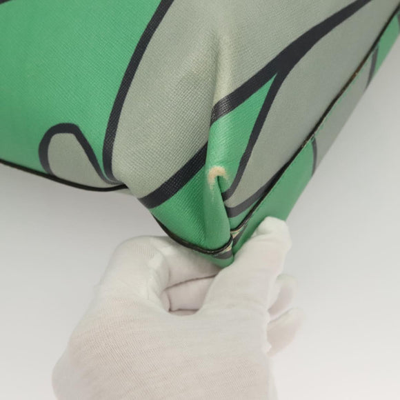 MARNI Tote Bag Leather Green Auth 133065