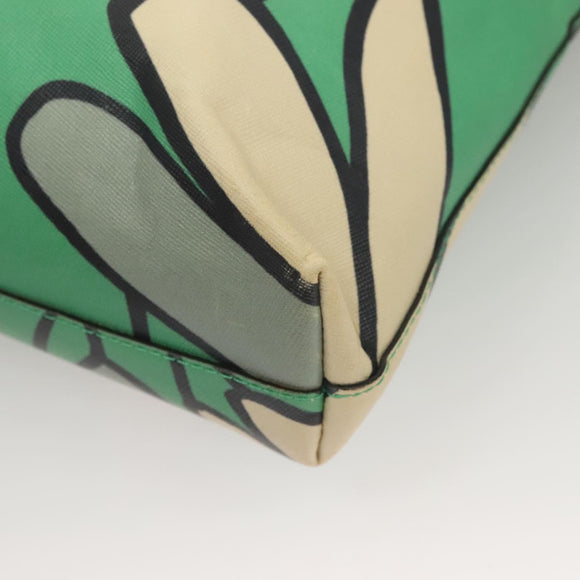 MARNI Tote Bag Leather Green Auth 133065