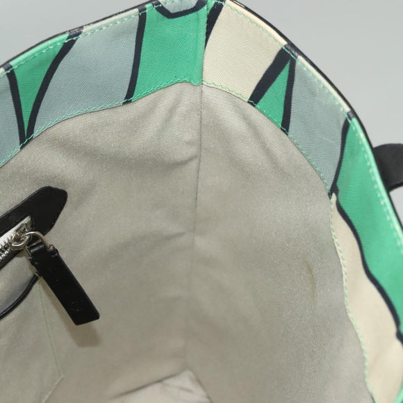 MARNI Tote Bag Leather Green Auth 133065