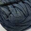 Miu Miu Matelasse Hand Bag Denim 2way Blue Gold Auth 133069-16