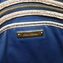 Miu Miu Matelasse Hand Bag Denim 2way Blue Gold Auth 133069-25