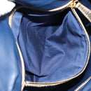 Miu Miu Matelasse Hand Bag Denim 2way Blue Gold Auth 133069-29
