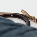 Miu Miu Matelasse Hand Bag Denim 2way Blue Gold Auth 133069-14