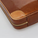 LOUIS VUITTON Monogram Vernis Van Damme Hand Bag Bronze M91125 LV Auth 133071-15