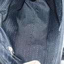 BURBERRY Nova Check Hand Bag PVC 2way Beige Silver Auth 133082-12