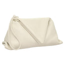 BOTTEGA VENETA Clutch Bag Leather White Auth 133083-1