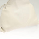 BOTTEGA VENETA Clutch Bag Leather White Auth 133083-18