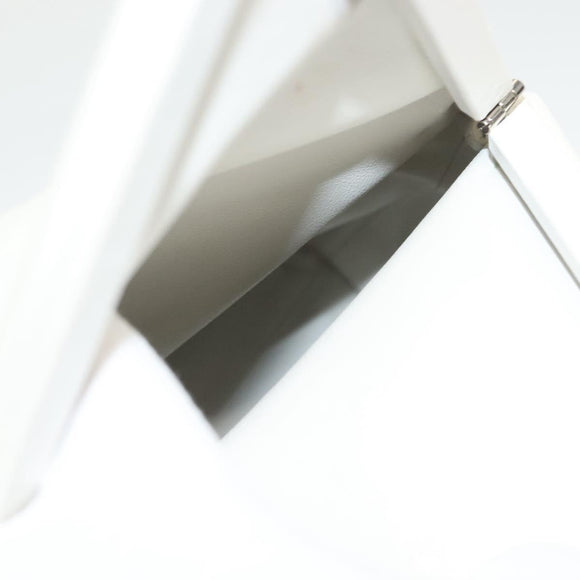 BOTTEGA VENETA Clutch Bag Leather White Auth 133083