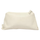 BOTTEGA VENETA Clutch Bag Leather White Auth 133083-2