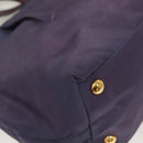 PRADA Hand Bag Nylon 2way Purple Gold Auth 133087-16
