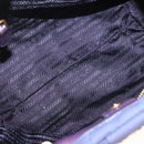 PRADA Hand Bag Nylon 2way Purple Gold Auth 133087-11