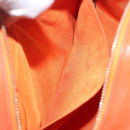 CHANEL Matelasse Hand Bag Lamb Skin Orange Gold CC Auth 133092-20