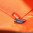 CHANEL Matelasse Hand Bag Lamb Skin Orange Gold CC Auth 133092-21