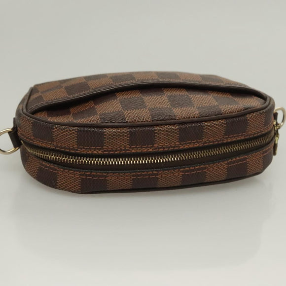 LOUIS VUITTON Damier Ebene Ipanema PM Shoulder Bag N51294 LV Auth 133093