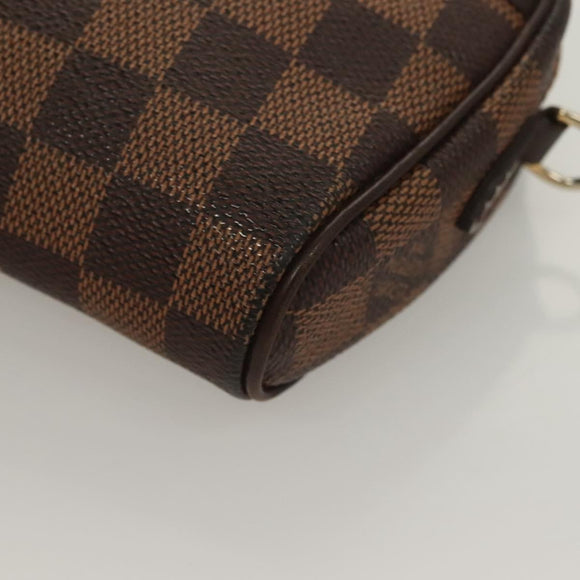 LOUIS VUITTON Damier Ebene Ipanema PM Shoulder Bag N51294 LV Auth 133093