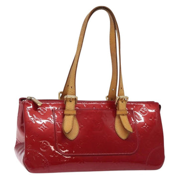 LOUIS VUITTON Vernis Rosewood Avenue Bag Pomme D'amour M93507 LV Auth 133098