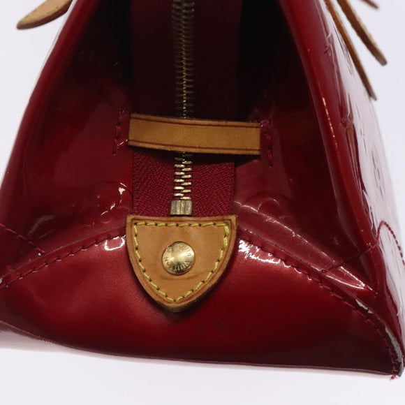 LOUIS VUITTON Vernis Rosewood Avenue Bag Pomme D'amour M93507 LV Auth 133098