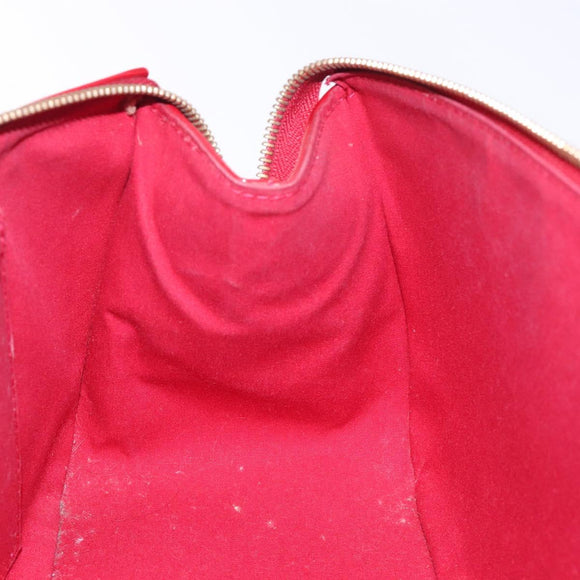 LOUIS VUITTON Vernis Rosewood Avenue Bag Pomme D'amour M93507 LV Auth 133098