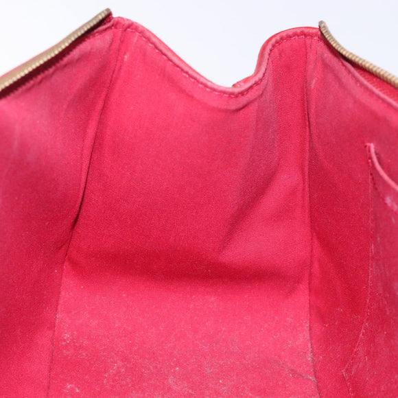 LOUIS VUITTON Vernis Rosewood Avenue Bag Pomme D'amour M93507 LV Auth 133098