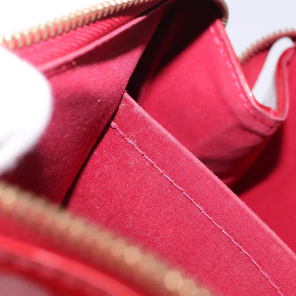 LOUIS VUITTON Vernis Rosewood Avenue Bag Pomme D'amour M93507 LV Auth 133098