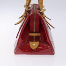 LOUIS VUITTON Vernis Rosewood Avenue Bag Pomme D'amour M93507 LV Auth 133098-4