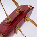 LOUIS VUITTON Vernis Rosewood Avenue Bag Pomme D'amour M93507 LV Auth 133098-6