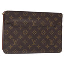 LOUIS VUITTON Monogram Pochette Homme Clutch Bag M51795 LV Auth 133107-1