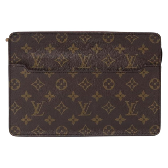 LOUIS VUITTON Monogram Pochette Homme Clutch Bag M51795 LV Auth 133107