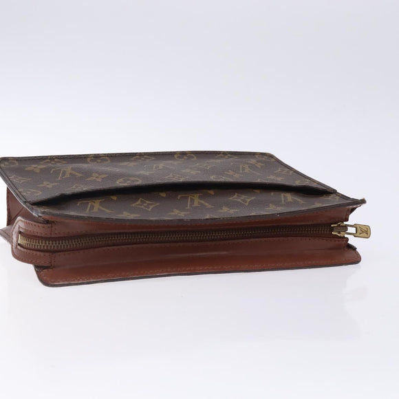 LOUIS VUITTON Monogram Pochette Homme Clutch Bag M51795 LV Auth 133107