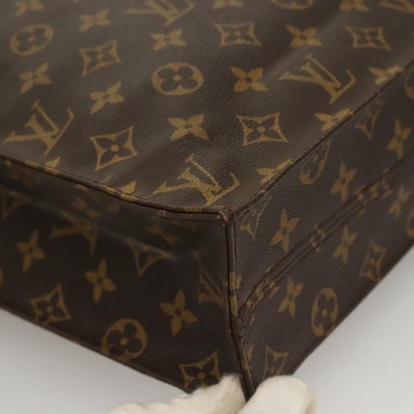 LOUIS VUITTON Monogram Sac Plat Hand Bag M51140 LV Auth 133109