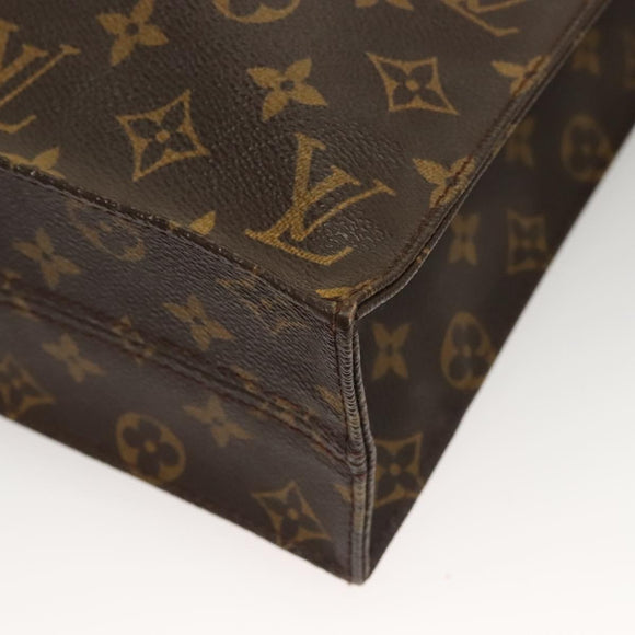 LOUIS VUITTON Monogram Sac Plat Hand Bag M51140 LV Auth 133109
