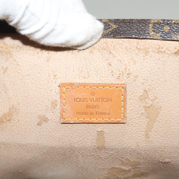 LOUIS VUITTON Monogram Sac Plat Hand Bag M51140 LV Auth 133109