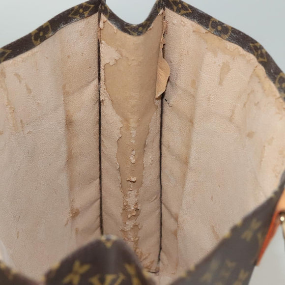 LOUIS VUITTON Monogram Sac Plat Hand Bag M51140 LV Auth 133109