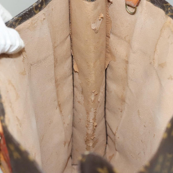 LOUIS VUITTON Monogram Sac Plat Hand Bag M51140 LV Auth 133109