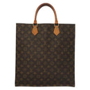 LOUIS VUITTON Monogram Sac Plat Hand Bag M51140 LV Auth 133109-13