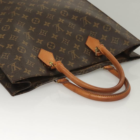 LOUIS VUITTON Monogram Sac Plat Hand Bag M51140 LV Auth 133109