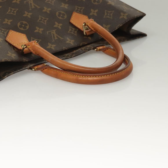 LOUIS VUITTON Monogram Sac Plat Hand Bag M51140 LV Auth 133109