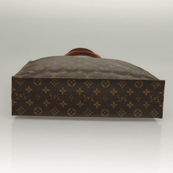 LOUIS VUITTON Monogram Sac Plat Hand Bag M51140 LV Auth 133109