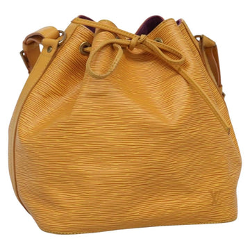 LOUIS VUITTON Epi Petit Noe Shoulder Bag Yellow M44109 LV Auth 133115